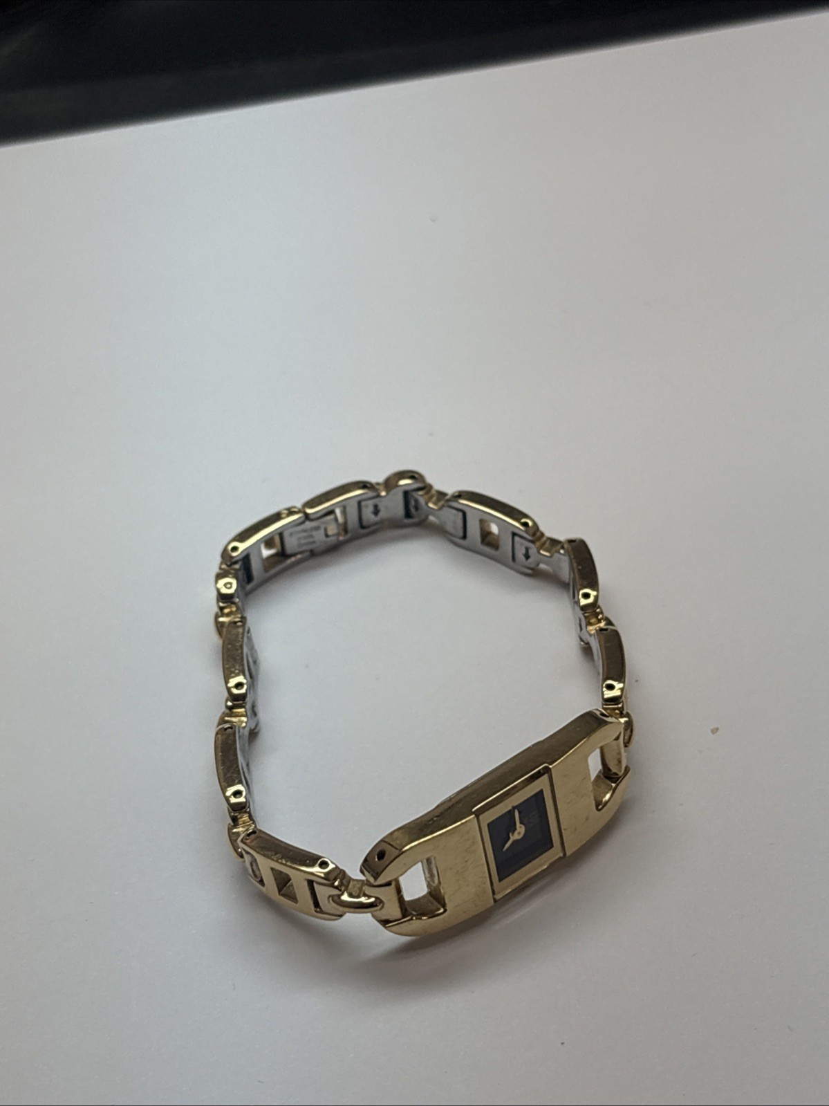 Esq Swiss Watch Women’s Gold Plated As Is Fits Wrist Size 6.5” (scratched Up)