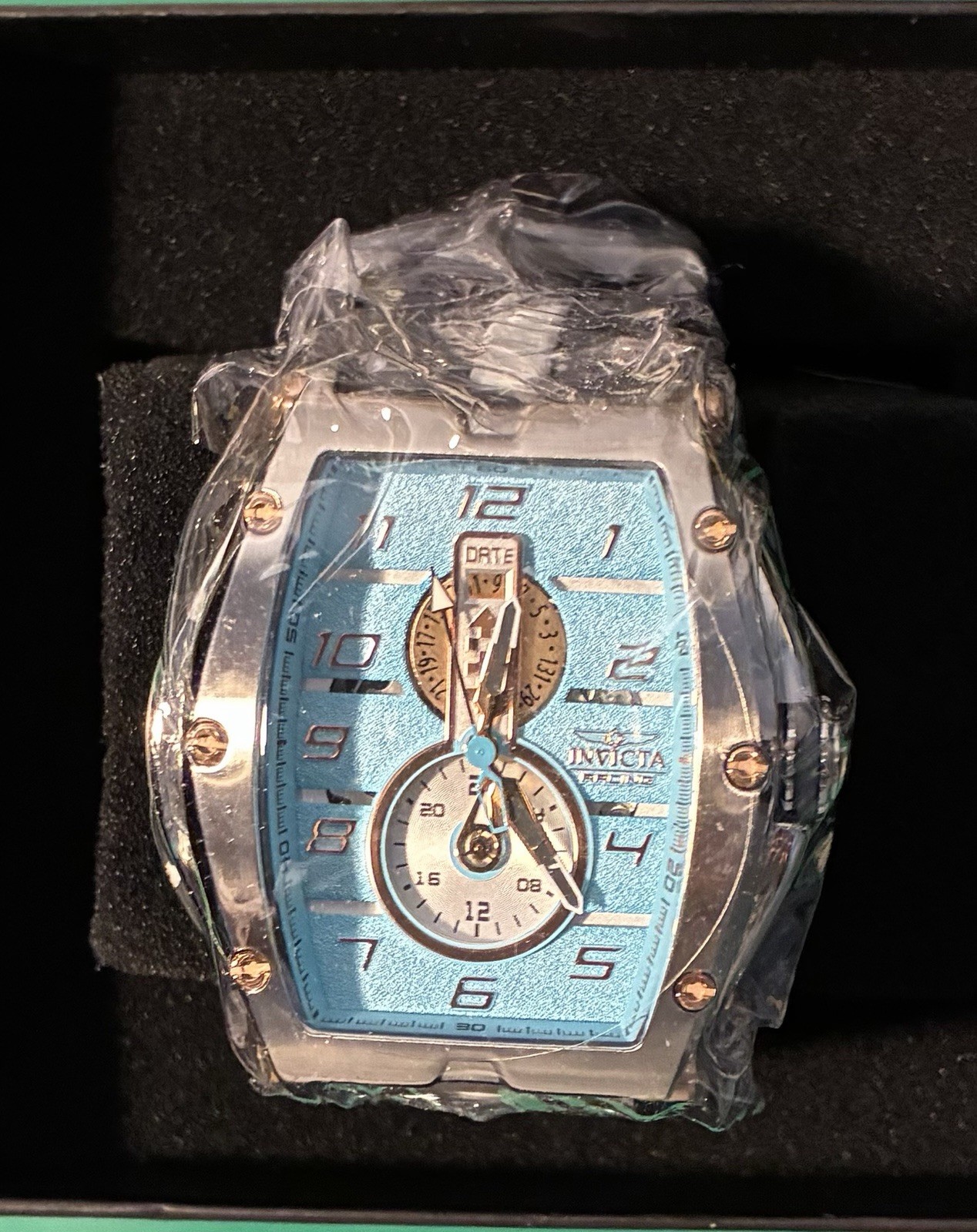 Invicta Racing Vibe RPM Men’s Quartz Watch 57mm Blue Dial Gray/White Strap