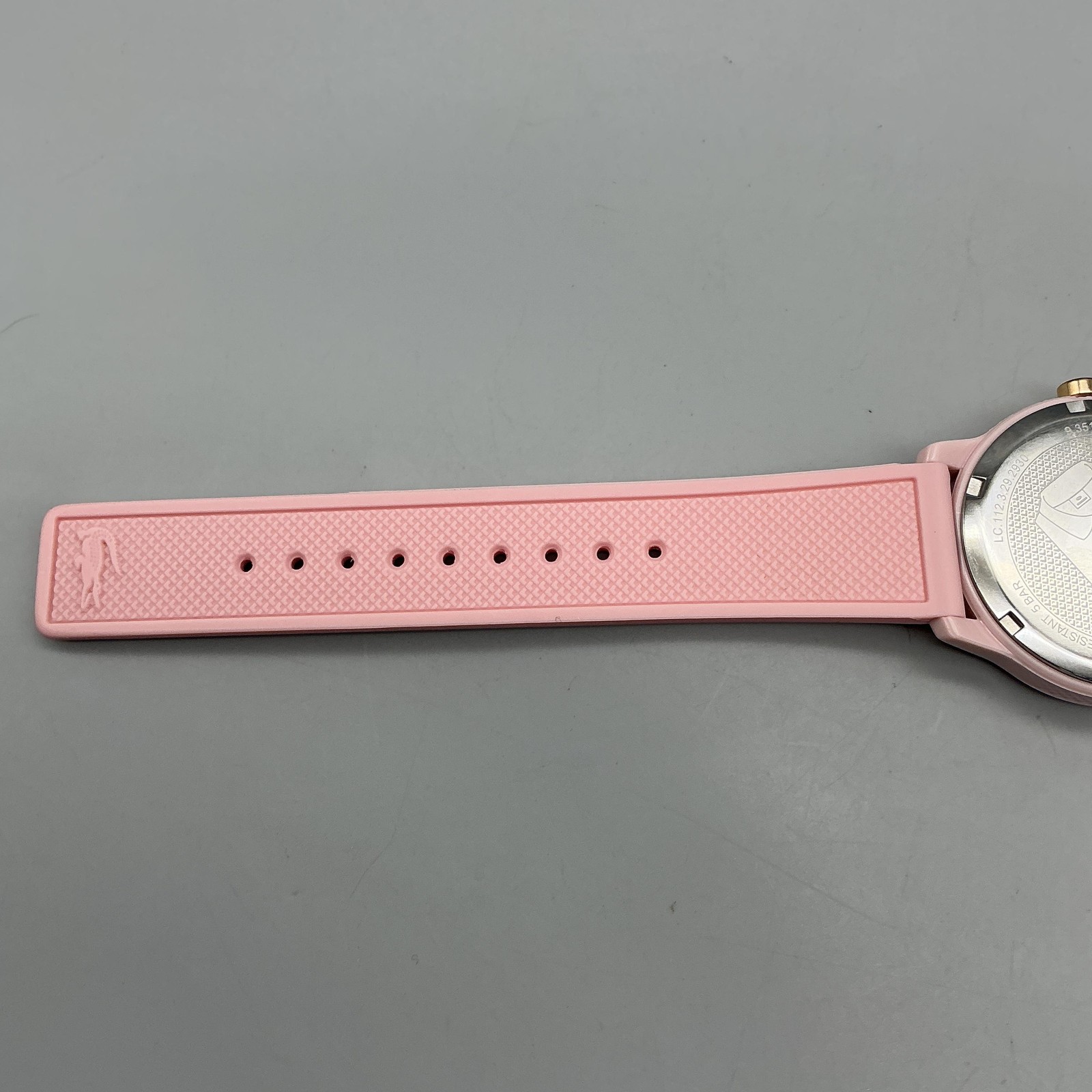 Lacoste Monochrome Womens Watch 36mm Pink Silicone LC.112.3.29.2930 New Battery