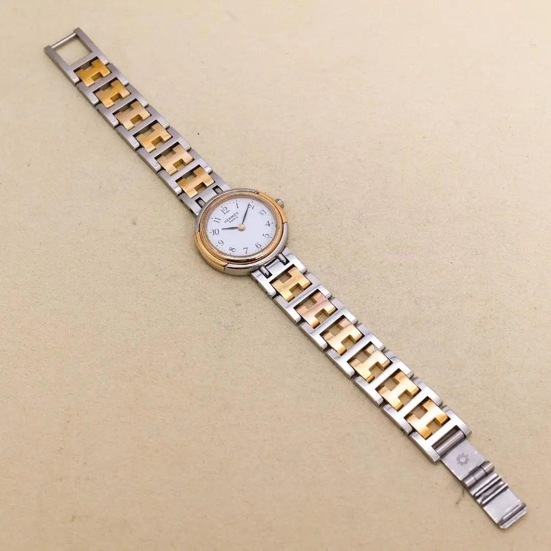 Working Hermes Windsor Watch Antique H Belt 3307