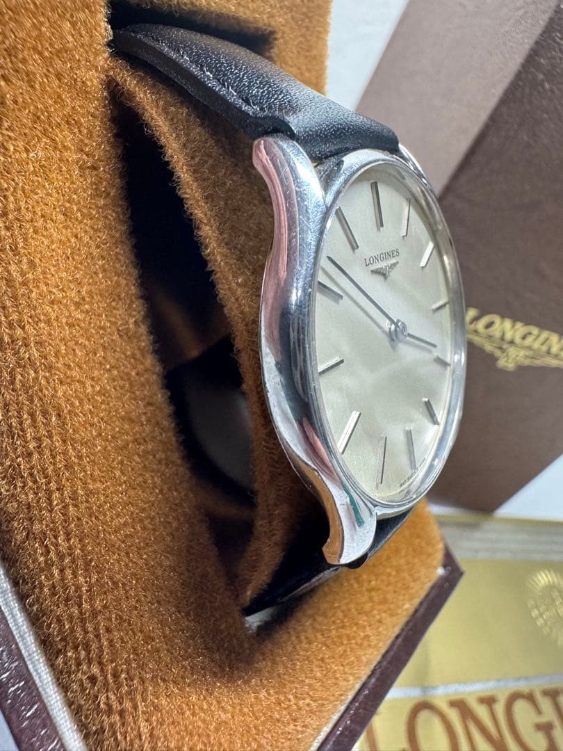 LONGINES Cal.847 Manual Winding Watch Silver Dial Vintage Used