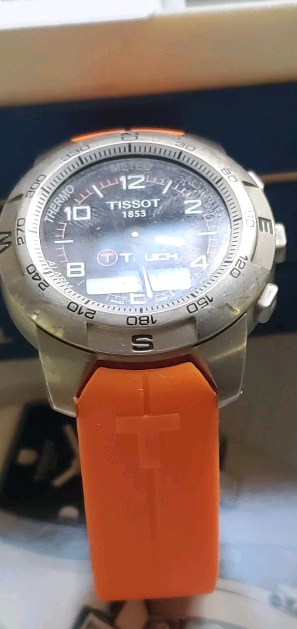 New Battery Near Mint Tissot T-touch Watch With All Accessories