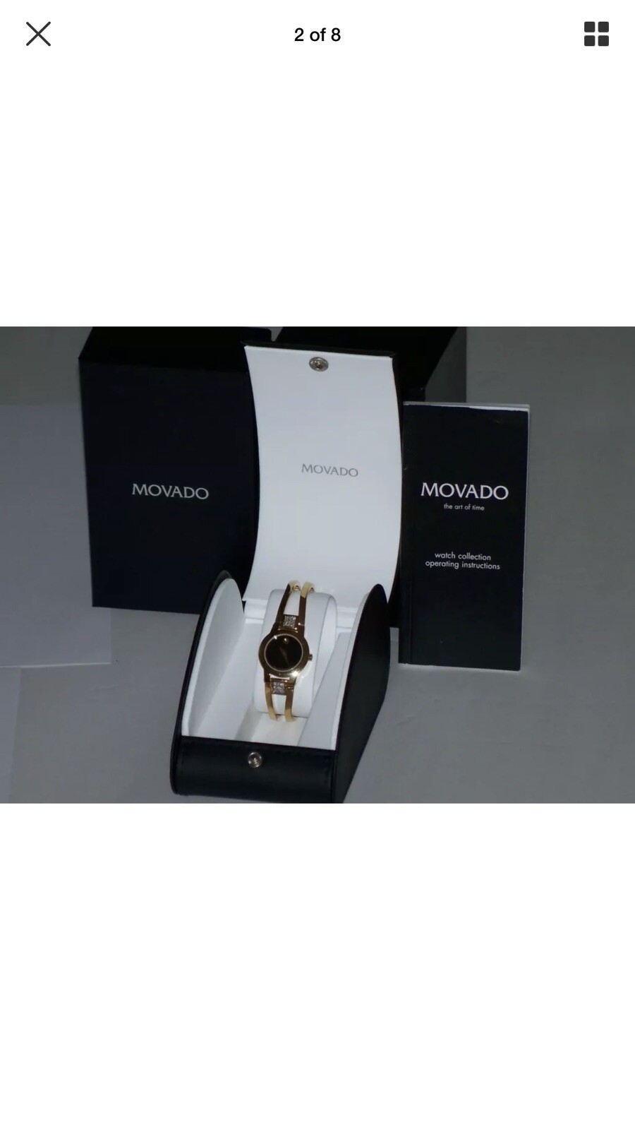 New Ladie’s Movado amorosa 0604758 0.27 Ct.apr.custom set Diamond Watch.