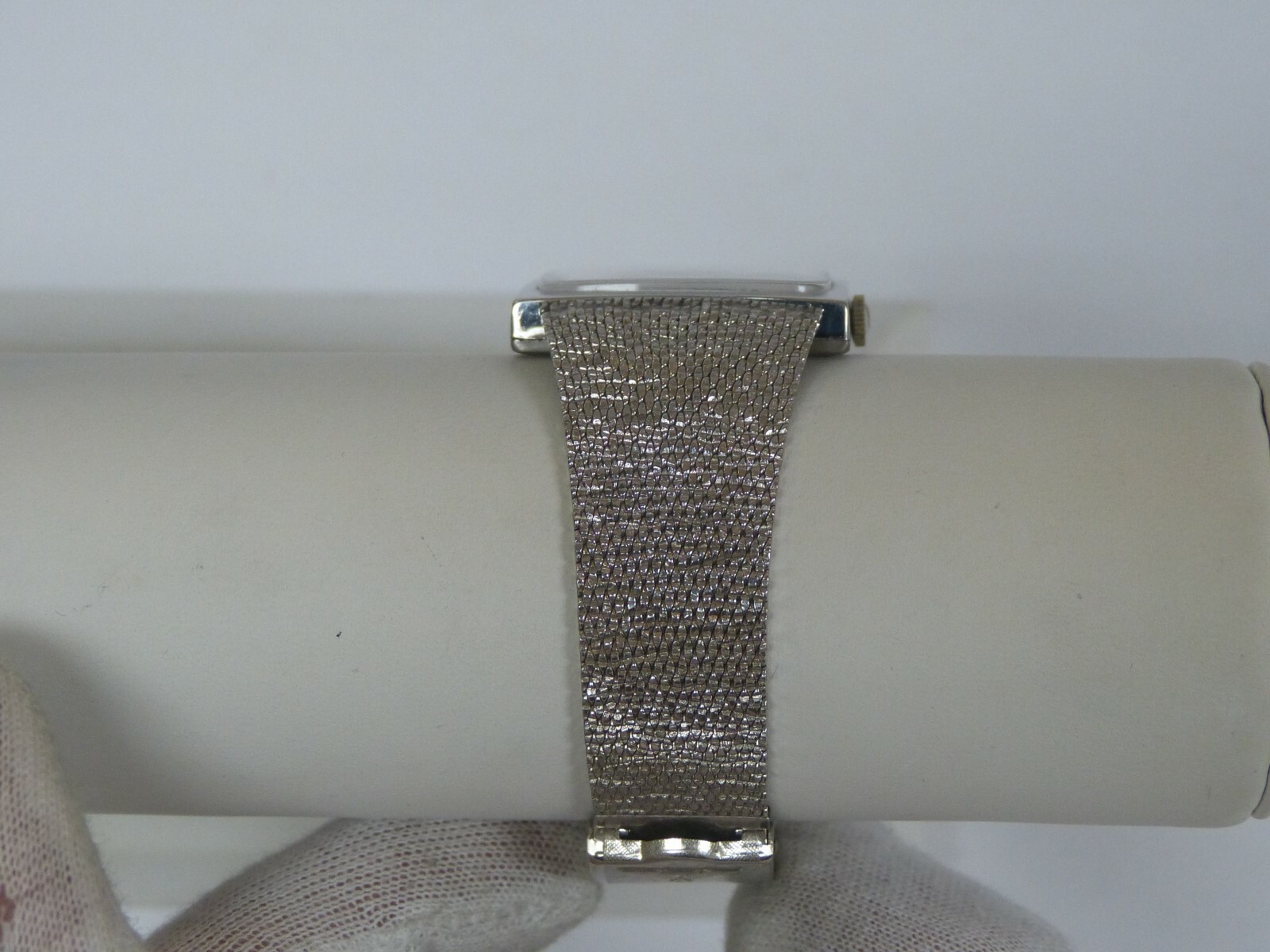 LONGINES L847.4 10K WHITE GOLD FILLED & STAINLESS STEEL WATCH