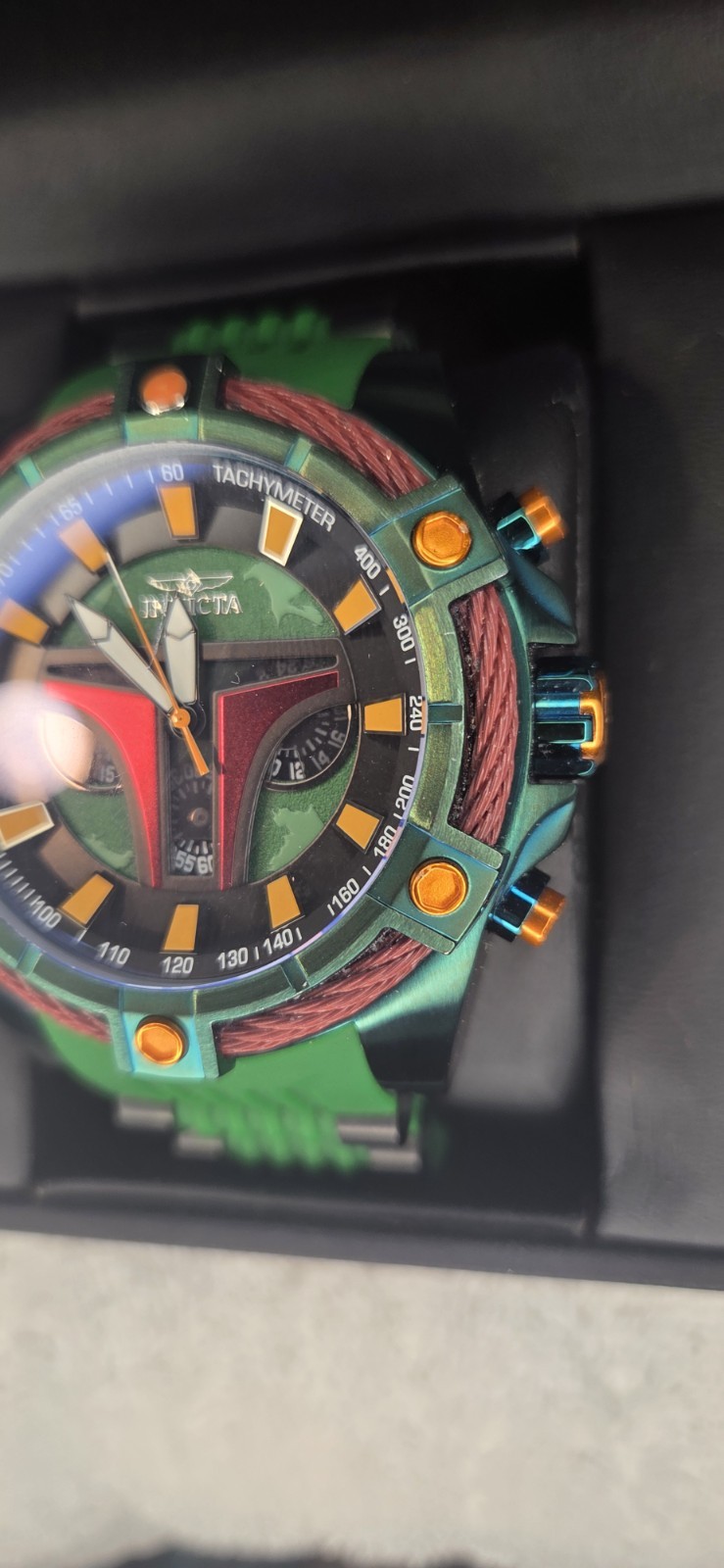 Invicta Boba Fett Star Wars 56 mm *LIMITED EDITION* Swiss Z60 Quarts Watch 27231
