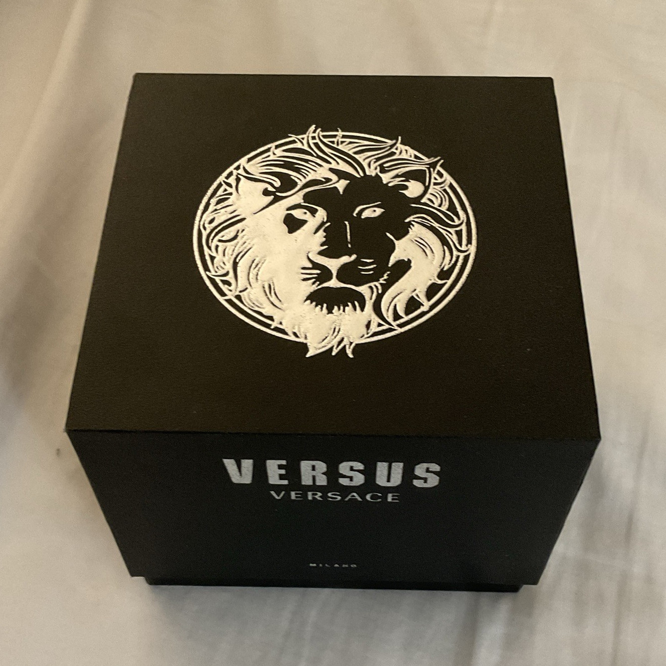 Versus Versace VSPEW0319 Esteve 46mm Gold Black Leather Watch New
