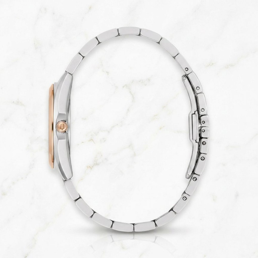 Bulova Surveyor 98P207 Women’s Quartz Mother of Pearl White Dial Rose Gold Watch