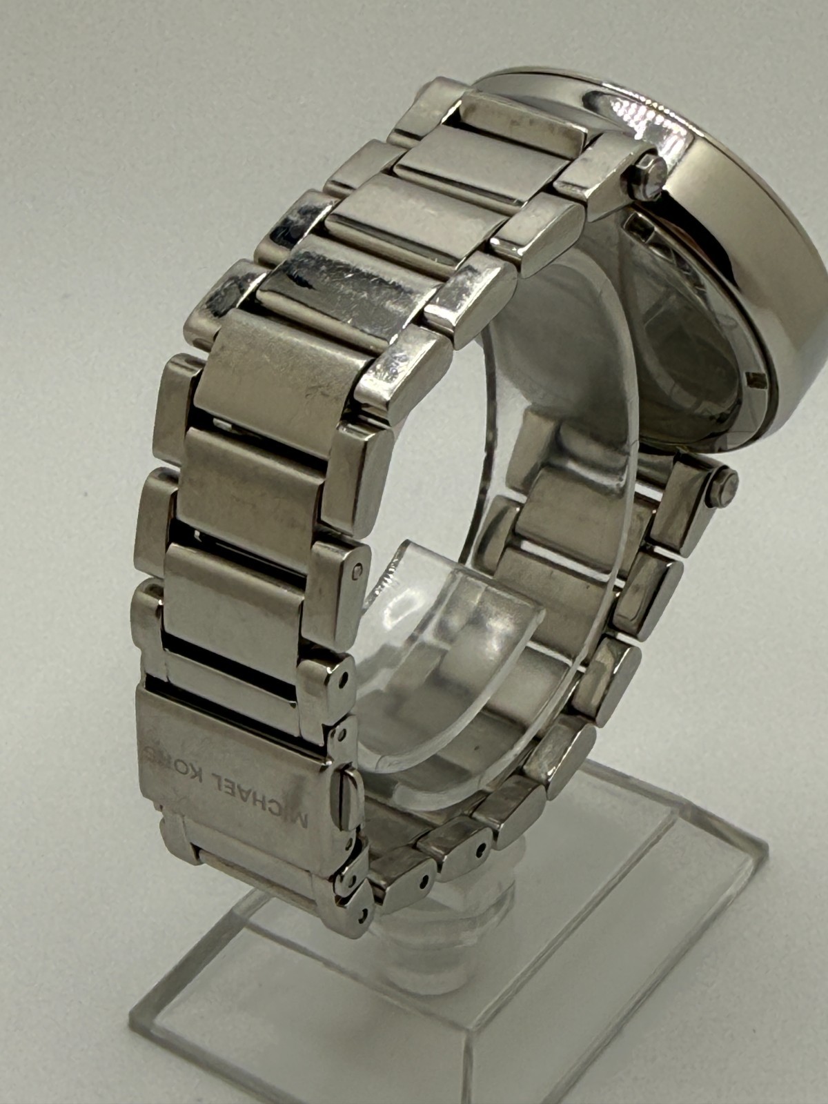 Michael Kors MK5353 Parker Chronograph Watch Women’s Silver PVC Stainless Steel