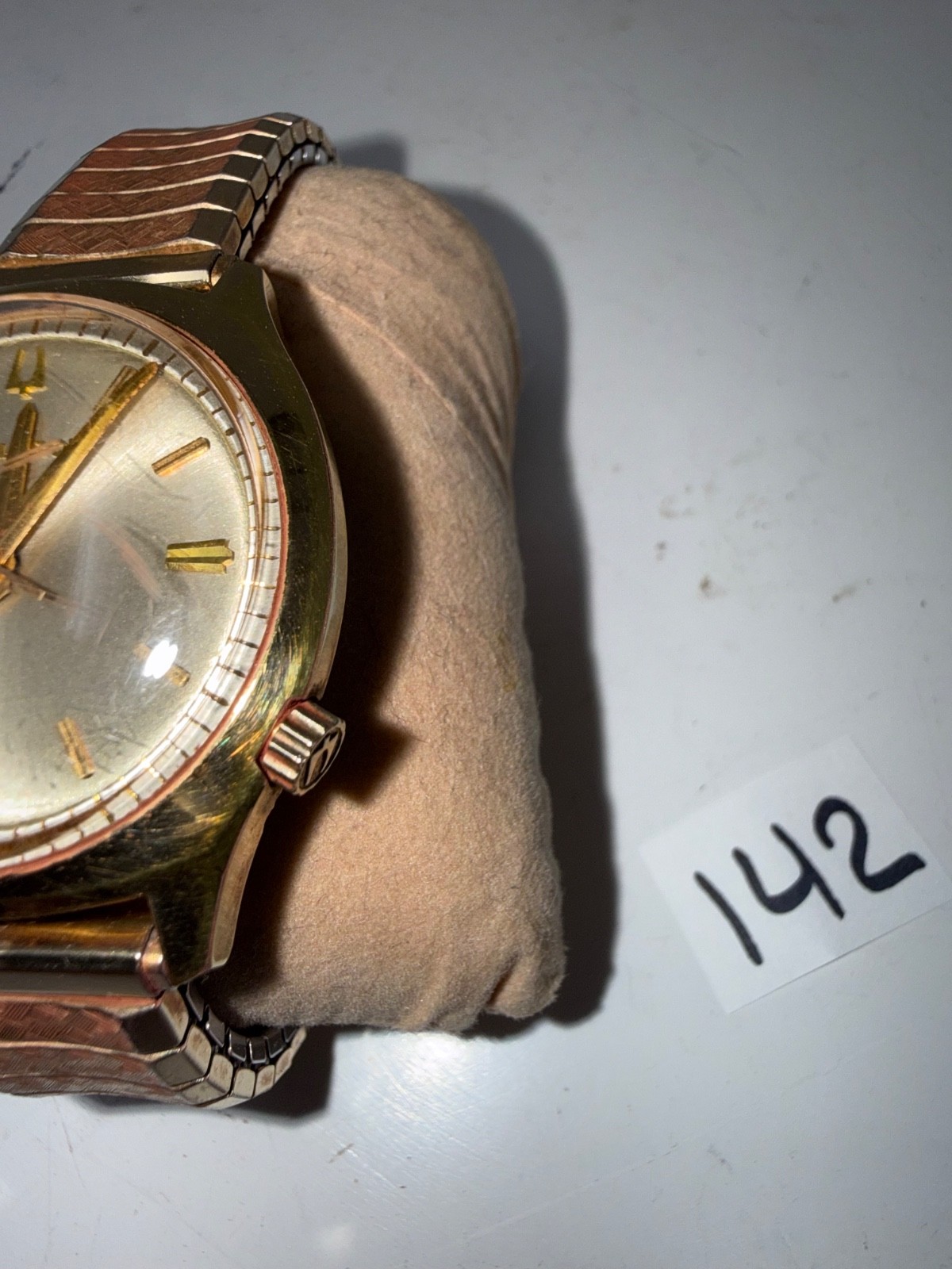 Bulova Accutron 214 M4, Gold Tone Case, SS Back, Vintage, Runs Good