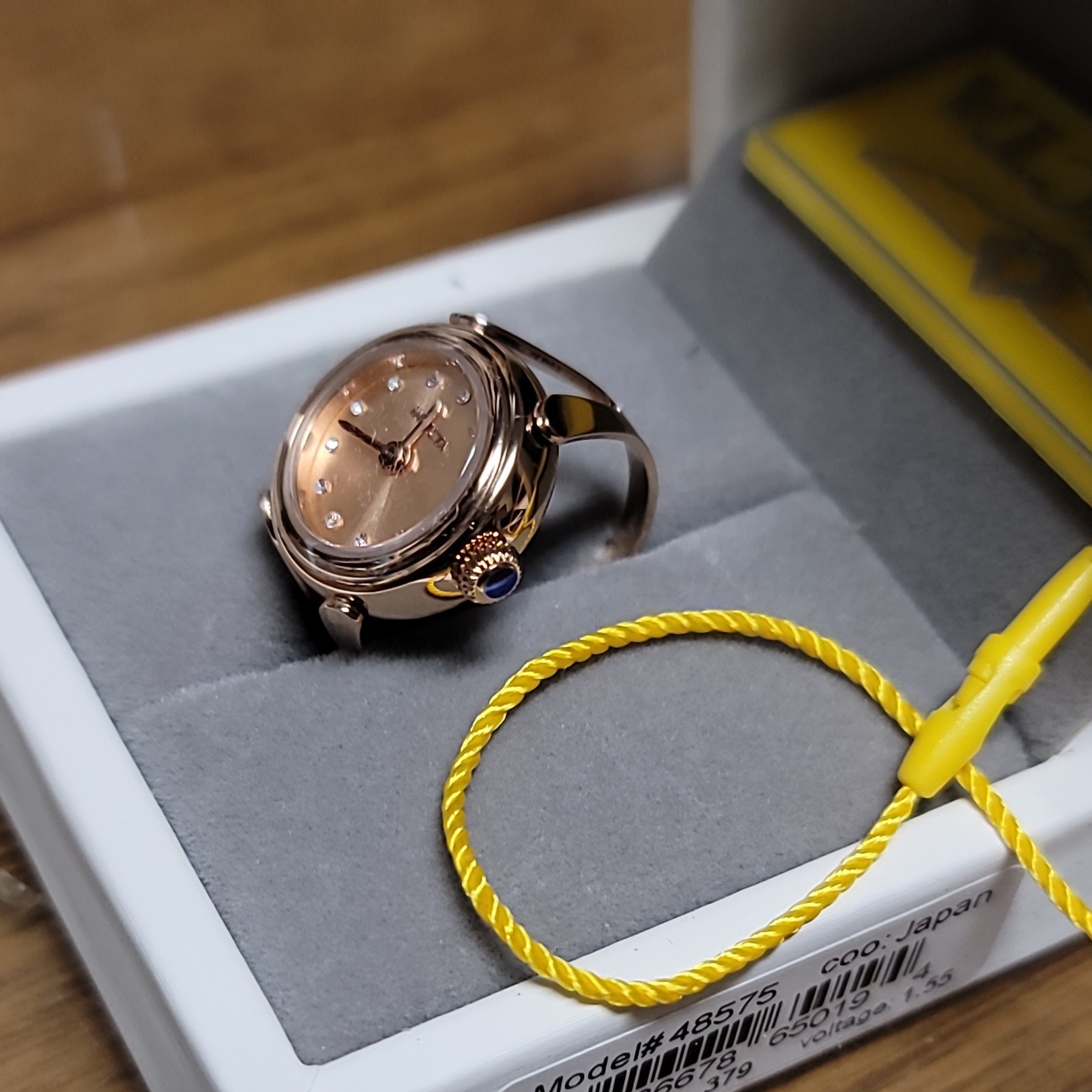 Invicta Mini Angel Quartz Crystal Rose Gold Dial Ladies Watch 48575