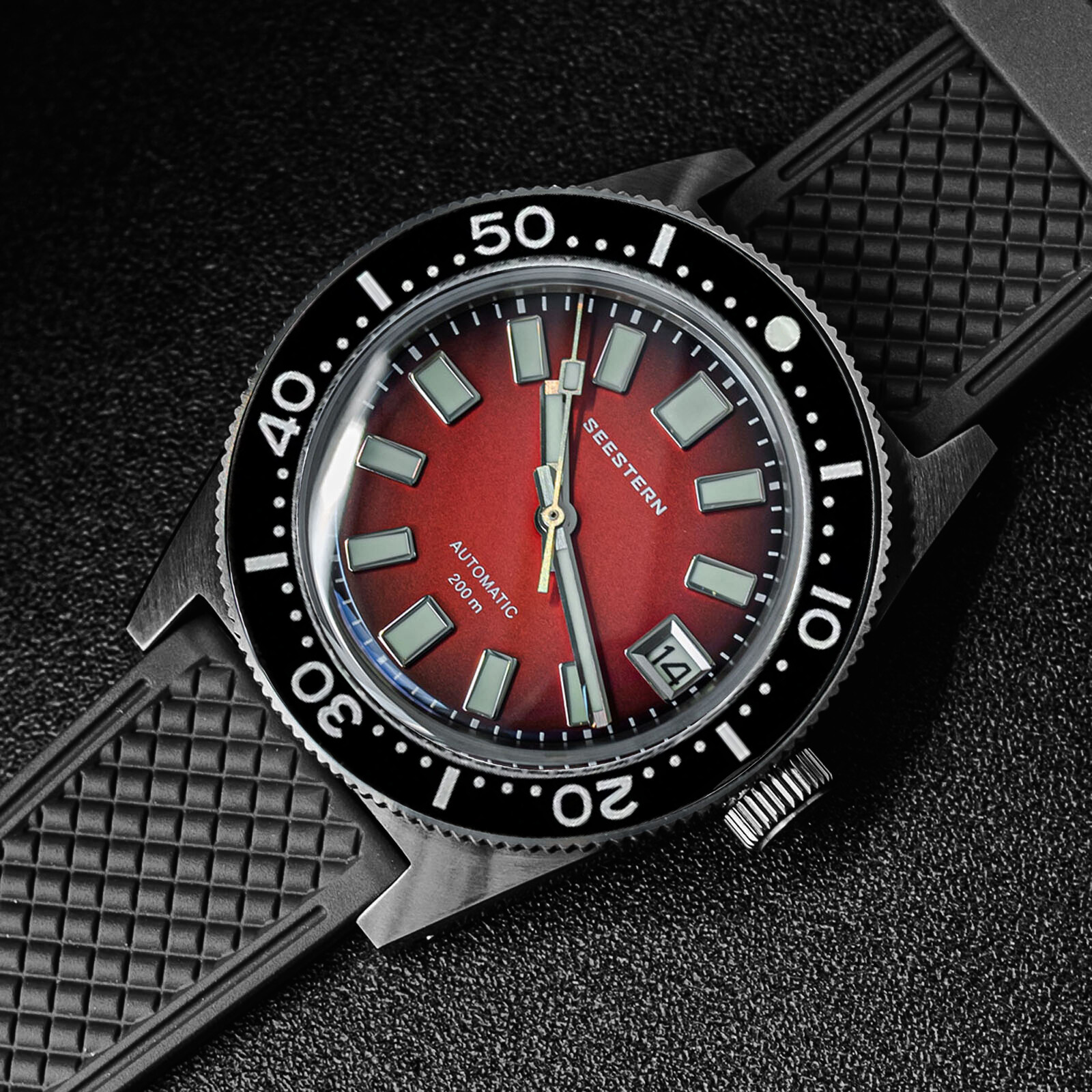 Seestern V3 62MAS 20ATM Genuine Ceramic Bezel 200m DIVER’S Watch SE2021-D62S-RK