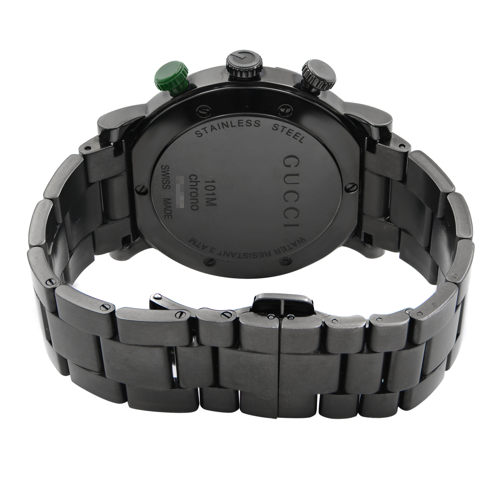 Gucci G-Chrono PVD Stainless Steel Black Dial Mens Quartz Watch YA101331