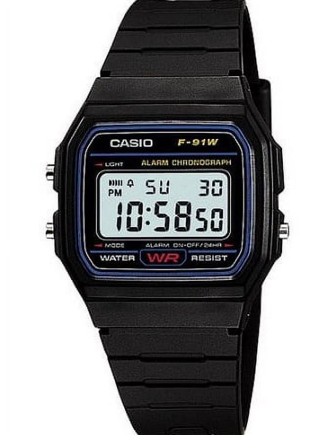 Casio F-91W Classic Digital Watch Black – Alarm Chronograph – Lightweight