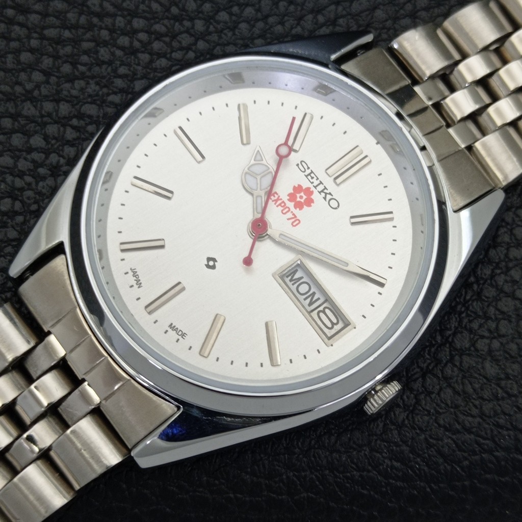 VINTAGE REFURBISHED SEIKO EXPO 70 AUTOMATIC 6309A JAPAN MENS WATCH a441886-4