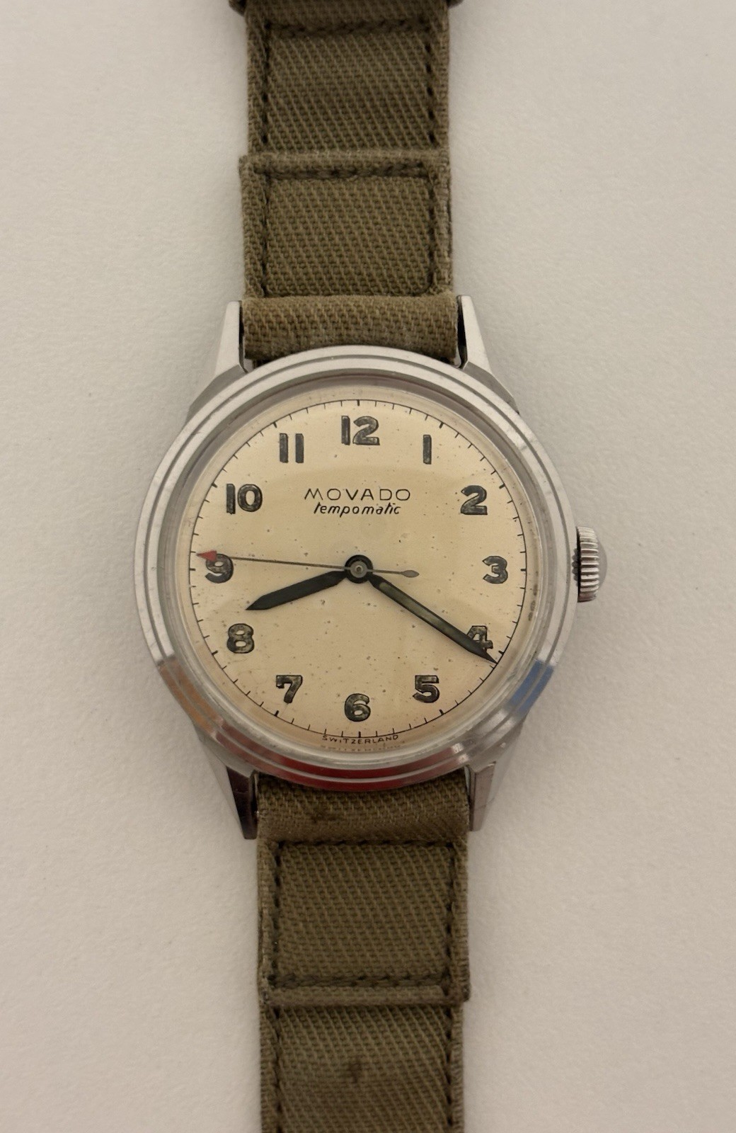 Vintage Movado Tempomatic 33.5 mm Stainless Steel Watch