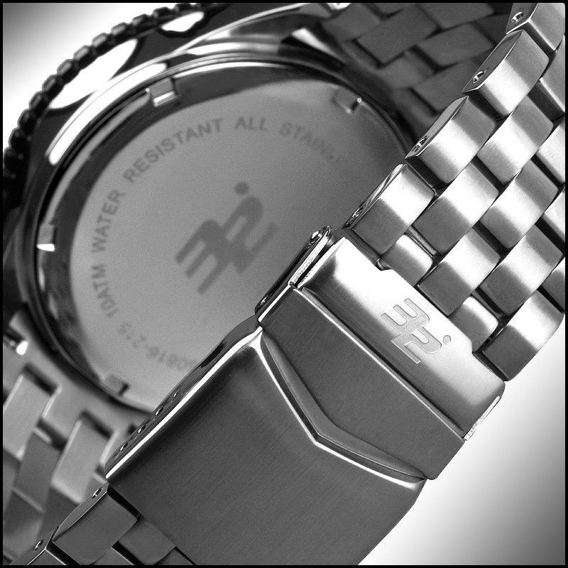 32 DEGREES SUMMIT MENS SWISS QUARTZ RED WATCH NEW STAINLESS BRACELET