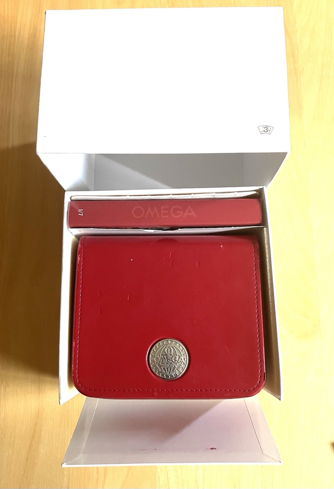 Omega Speedmaster Automatic Reduced 3220 With Box Booklet Hang Tag + Extra Band