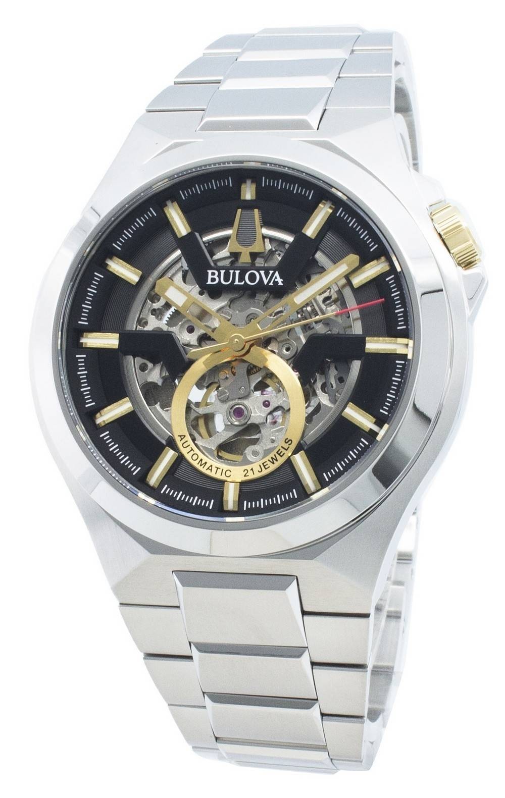 Bulova Maquina 98A224 Automatic Causal Analog Black Dial Men’s Watch
