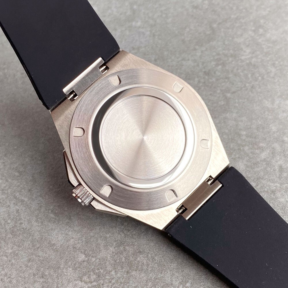 Tandorio New Black Business Luxury Engineer WristWatch Sapphire NH35A Men Watch