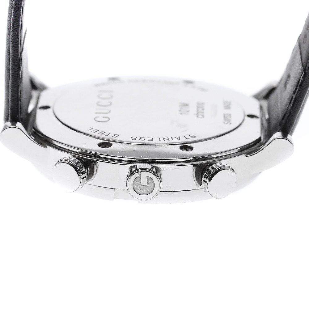 GUCCI G Chrono 101M/YA101344 11P diamond Brown Dial Quartz Men’s Watch_963395
