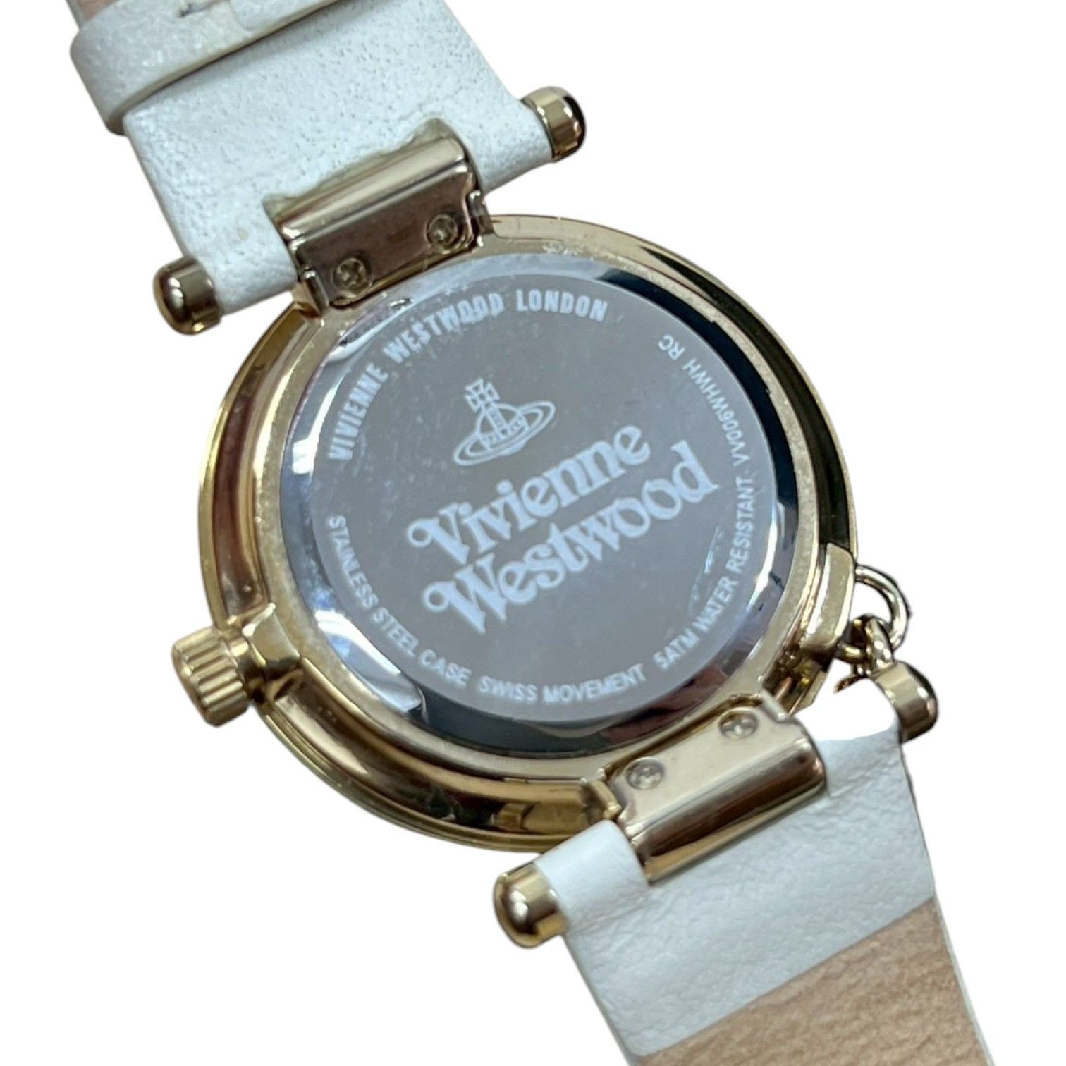 Vivienne Westwood Women’s Watch with Orb Charm in Platinum Gold
