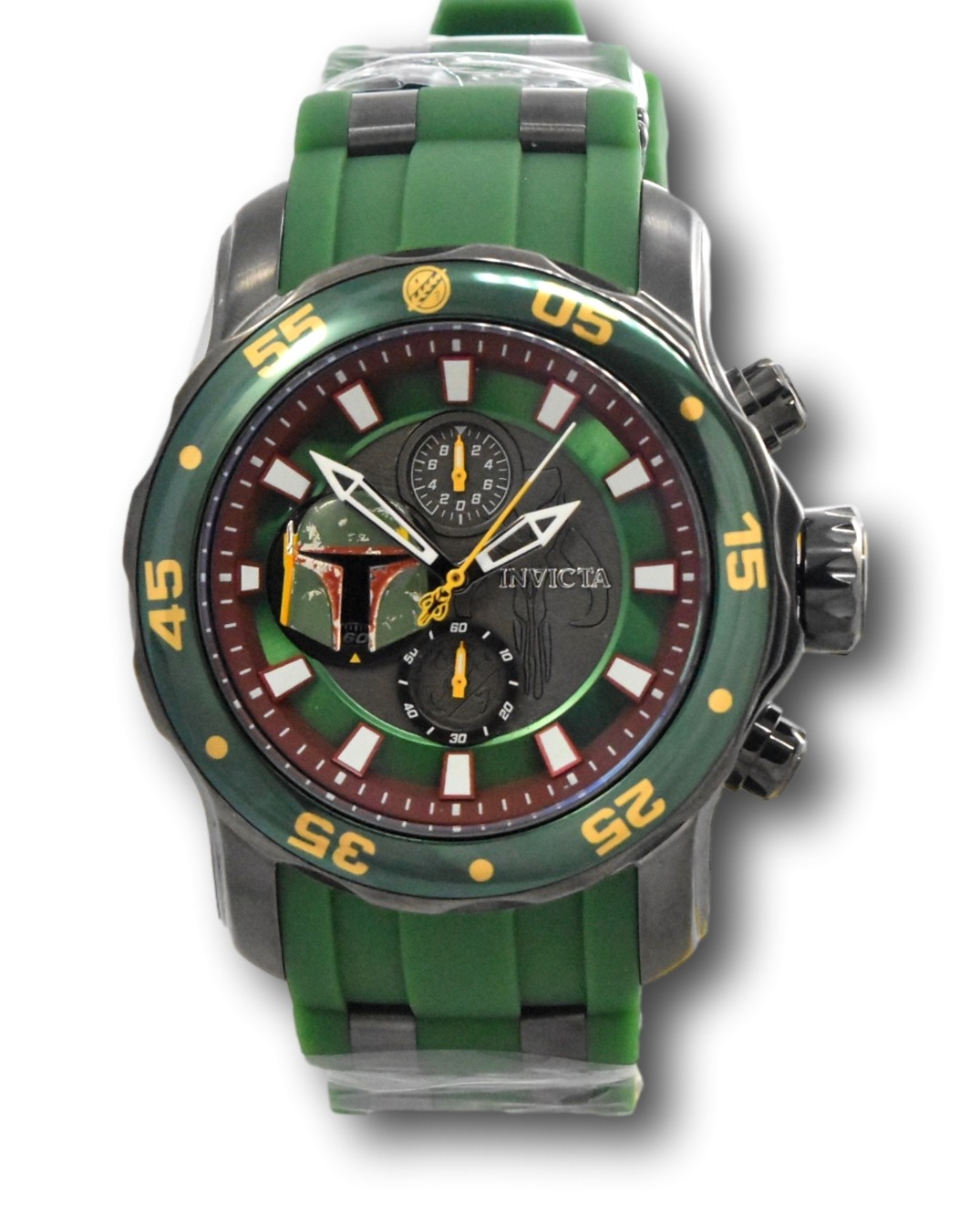 Invicta Star Wars Men’s 48mm Green Boba Fett Limited Ed Chronograph Watch 32527