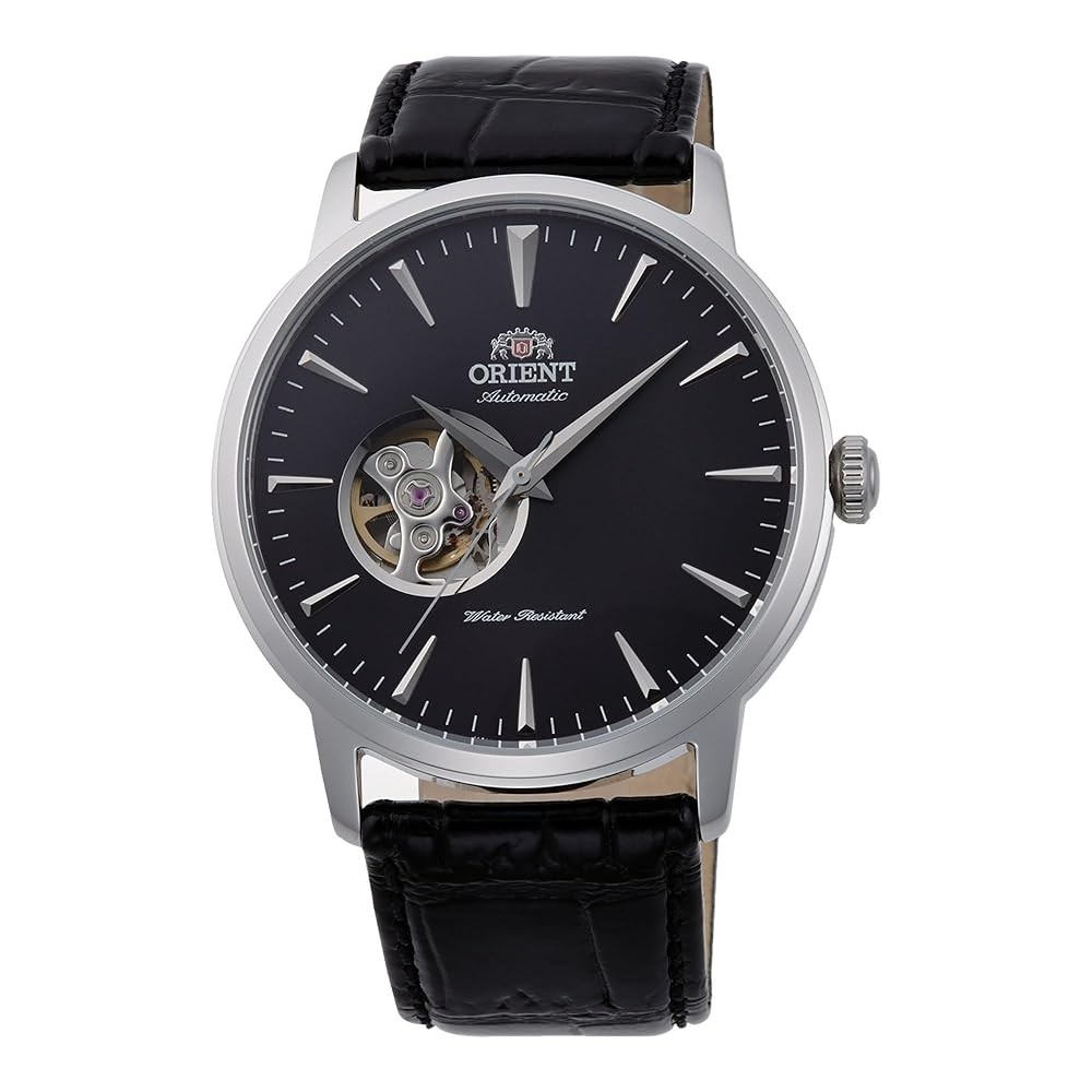 Orient Men’s Classic Open Heart Black Dial Automatic 41mm Watch AG02004B