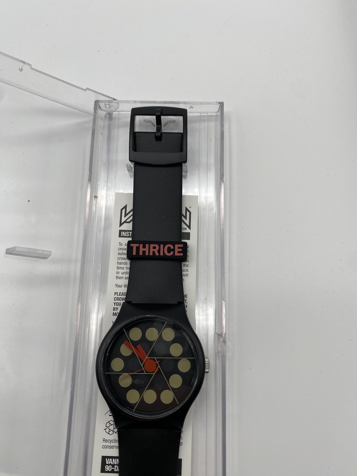 Thrice x Vannen Wrist Watch 2019 Palms Limited Edition /150 SOLD OUT OOP PUNK