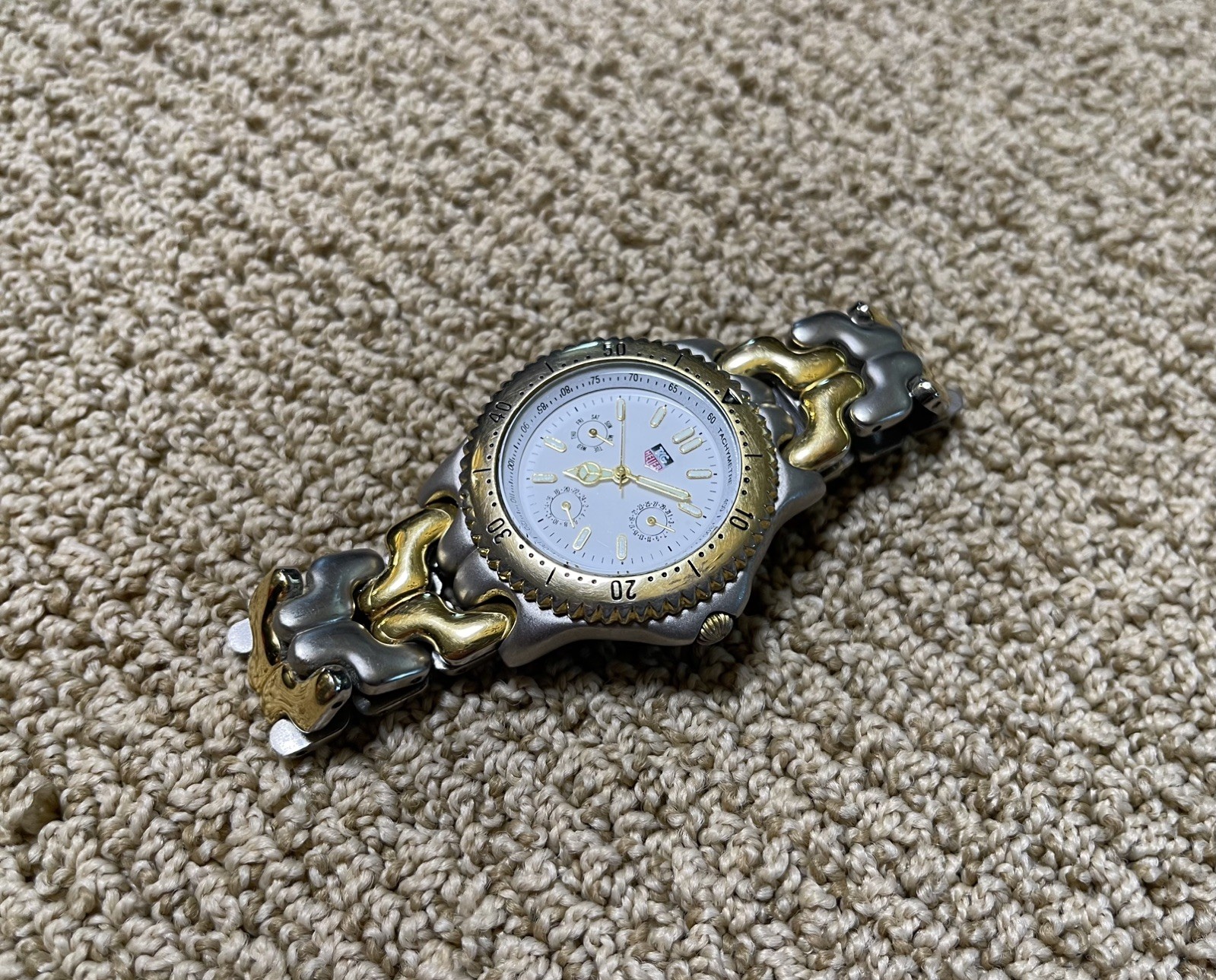 Men’s Tag Heuer Dive Watch 2-Tone Gold Plated / Stainless Steel 39mm