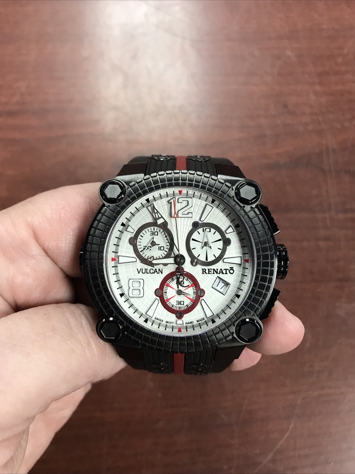 Men’s HANDMADE CHRONOGRAPH Watch RENATO «Vulcan». Limited Edition 23/180