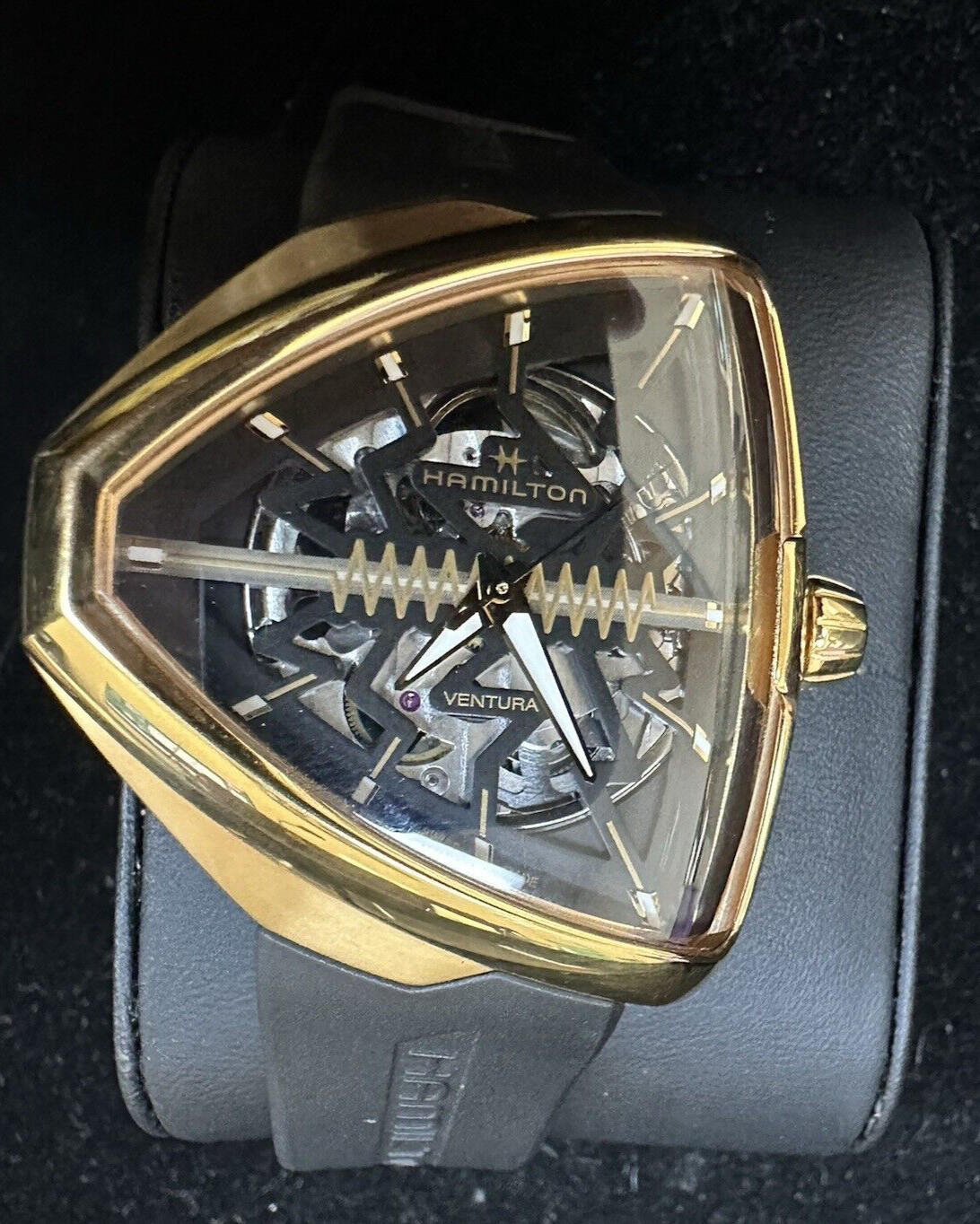 Hamilton Ventura Elvis 80 H245250 Black Stainless steel Rubber Automatic