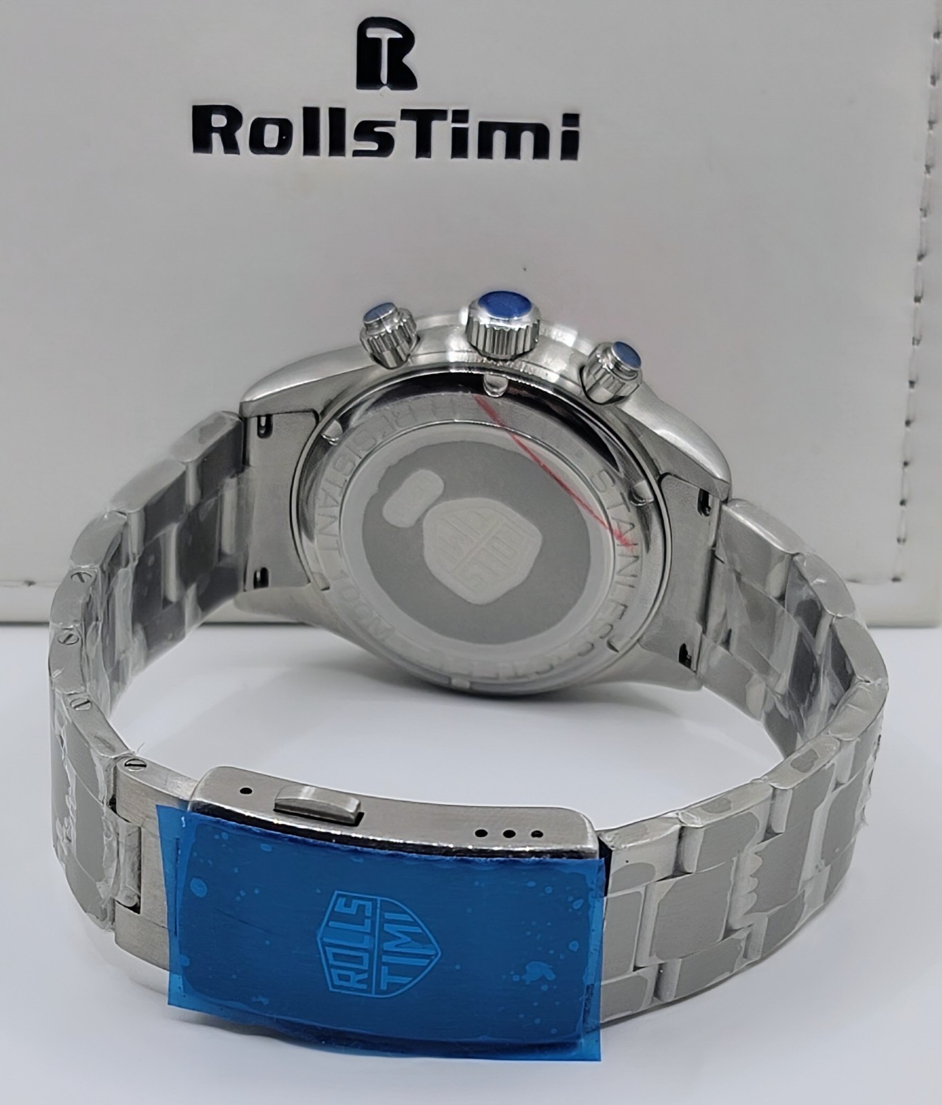 RollsTimi RT7931 VK63 Quartz Stainless Steel Chronograph Watch. US Seller!!!!