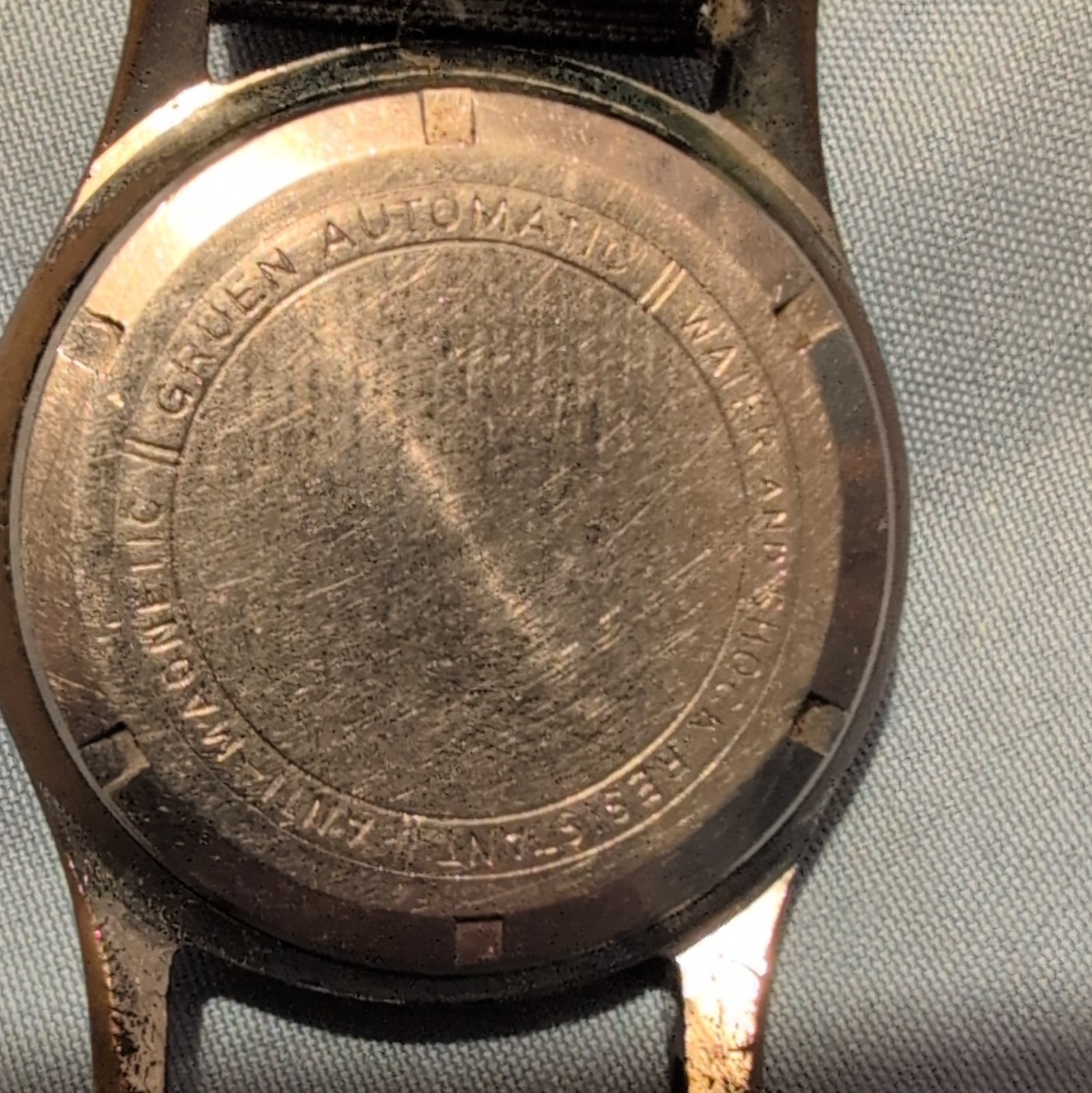 Bulova Accutron Automatic Self-Winding 23J Vintage 33mm SS Black Nylon Strap