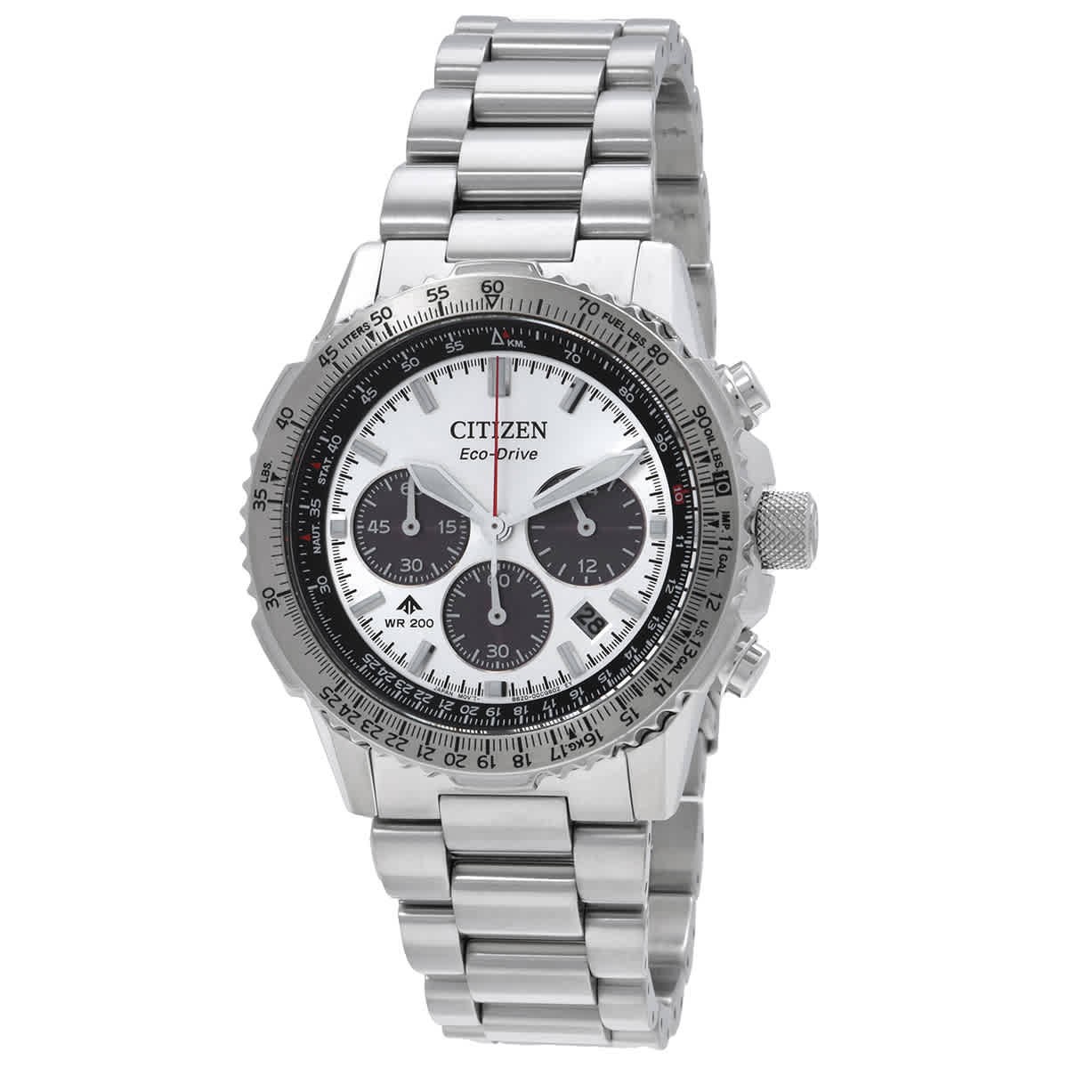 Citizen Promaster Navihawk Chronograph Silver Dial Men’s Watch CA4660-61A