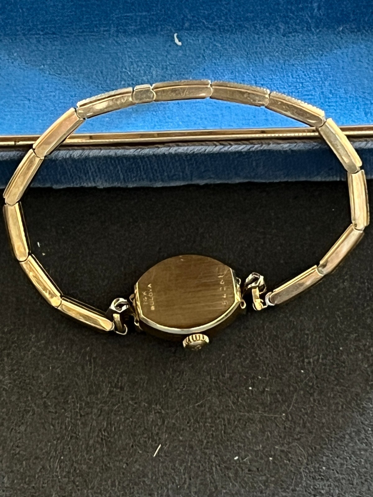 1960s Bulova La Petite 23J Solid 14K Gold Diamond Watch FULL SET Case Cards 1966