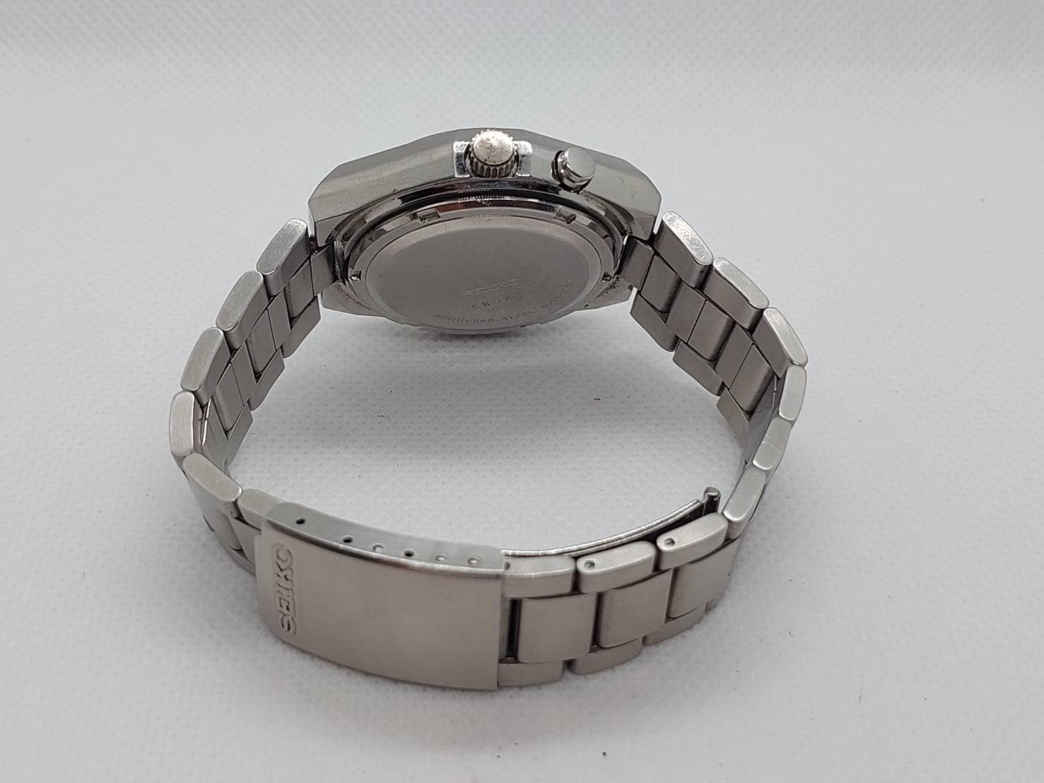 Vintage 1976 Seiko Bell-Matic Automatic Alarm System Blue Dial with Day-Date