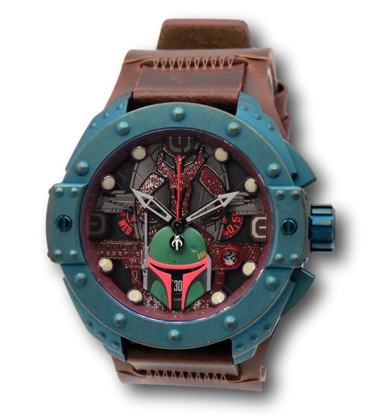 Invicta Star Wars Boba Fett Men’s 52mm Limited Swiss Chrono Watch 44298