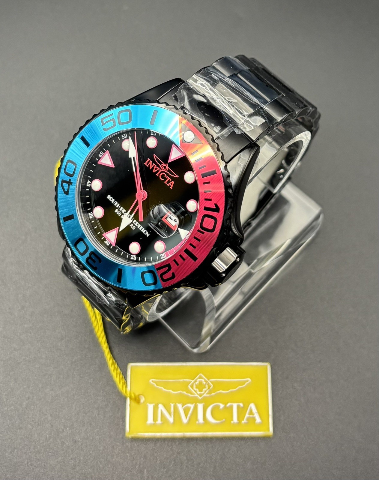 Invicta Men’s Watch Grand Diver Quartz SOUH BEACH Black Dial-48614 FREE SHIPPING