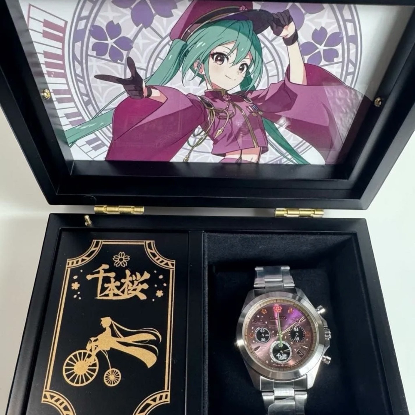 SEIKO Hatsune Miku Senbonzakura Watch w/ Music Box Limited Rare Japan