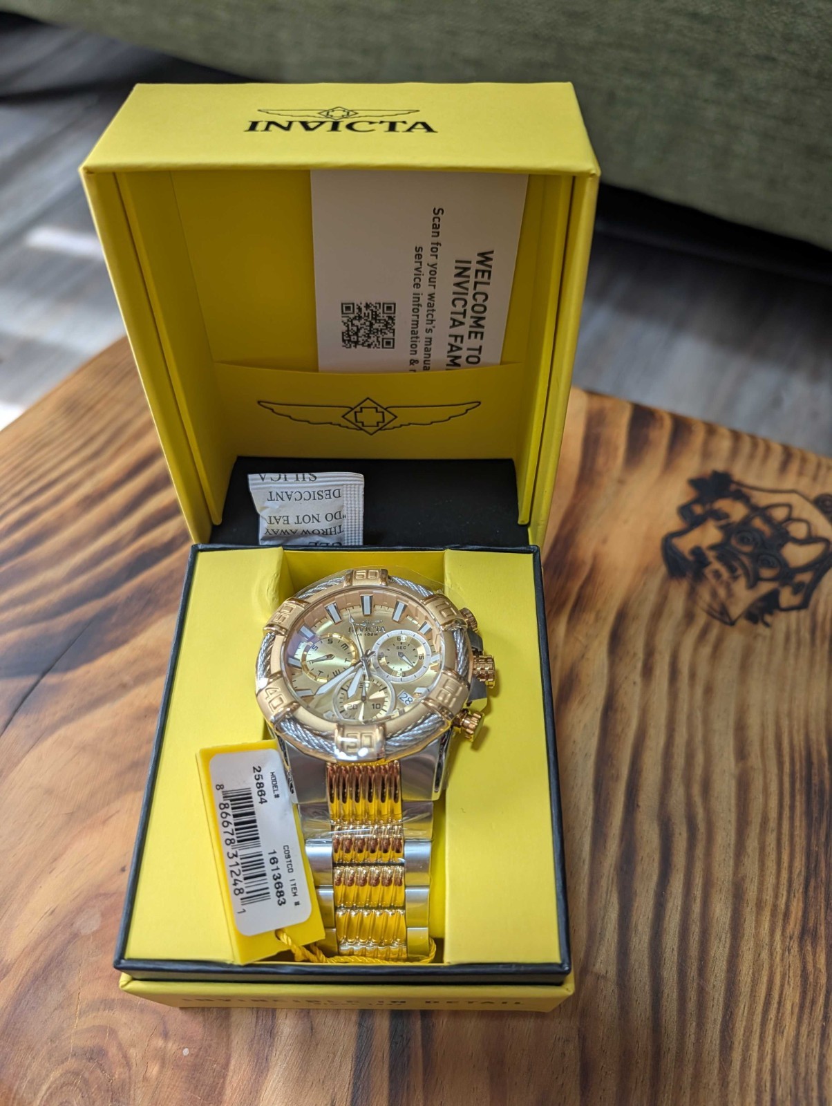 Invicta Bolt 25864 Men’s 51mm Swiss Quartz Chronograph Watch New w/ Box
