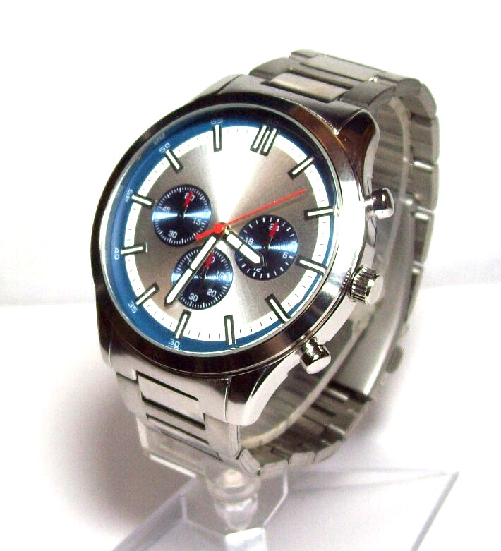 Time Module (Seiko) Mens Watch BRAND NEW w/tags fits 7.0-7.75″ w/PushButton Band