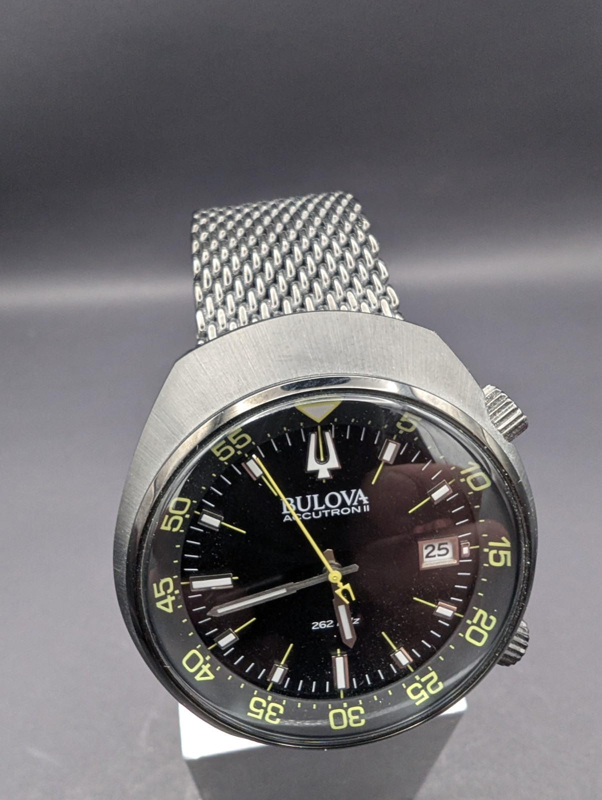 Bulova Men’s 98B247 Accutron II Analog Japanese Quartz Black Watc 41 mm NEW