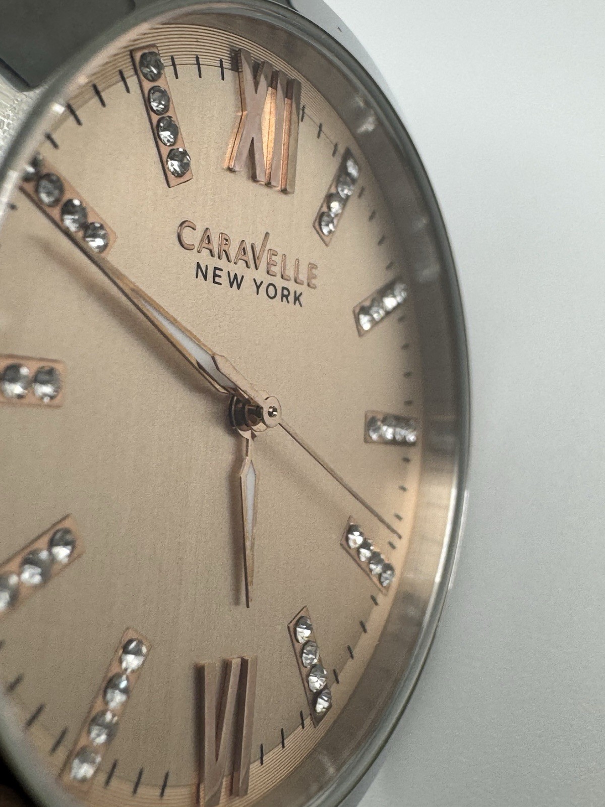 Carvelle New York By Bulova Women’s Watch Stainless Steel Blush Crystal Dial
