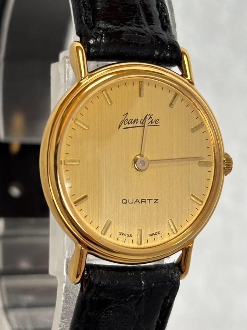 Jean D’Eve Watch Womens Quartz Gold working condition very Rare from Japan