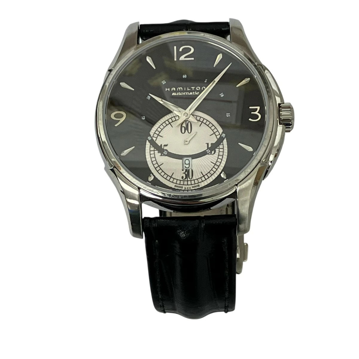 [B1R] Hamilton Jazzmaster Small Second Silver Black Dial Watch [v2y]