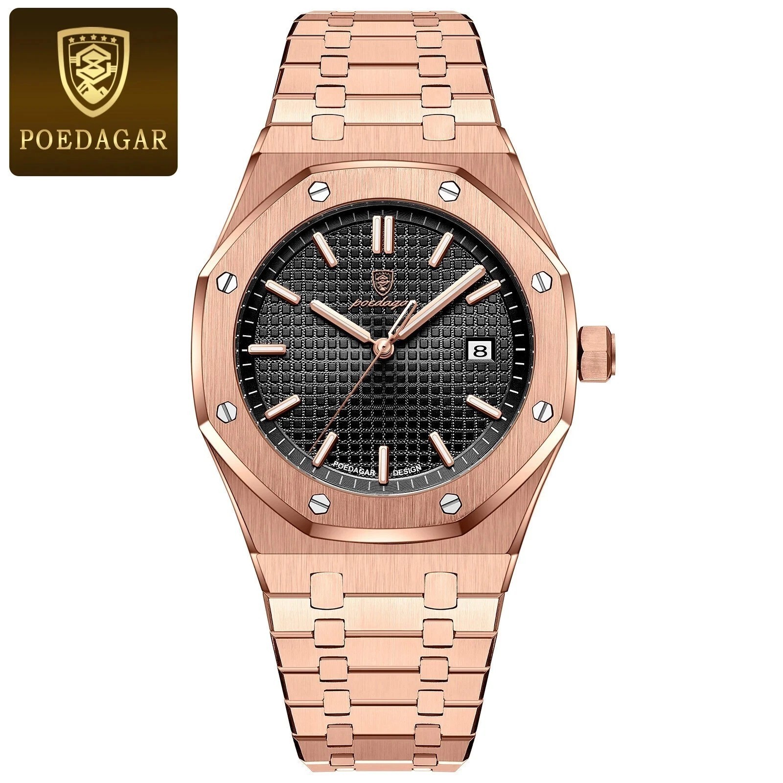 Men’s Poedagar Octagon (924b) Luxury Quartz Watch