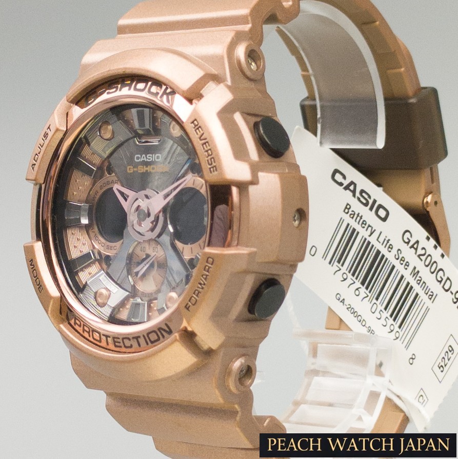 [NOS] CASIO G-SHOCK Garish Gold GA-200GD-9B Rare Ex-Display Working 8.27″ (21cm)