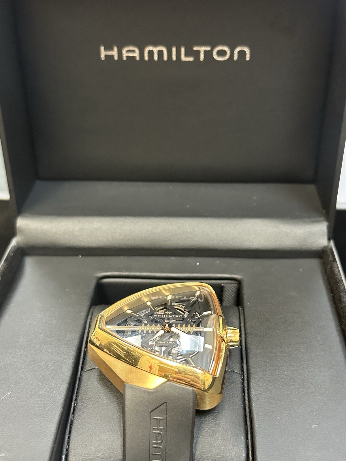 Hamilton Ventura Elvis 80 H245250 Black Stainless steel Rubber Automatic