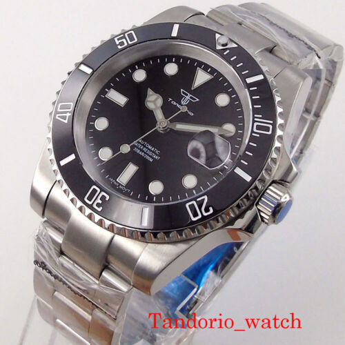 Tandorio Sapphire Glass Black Blue Green Diving Automatic Japan NH35 Mens Watch