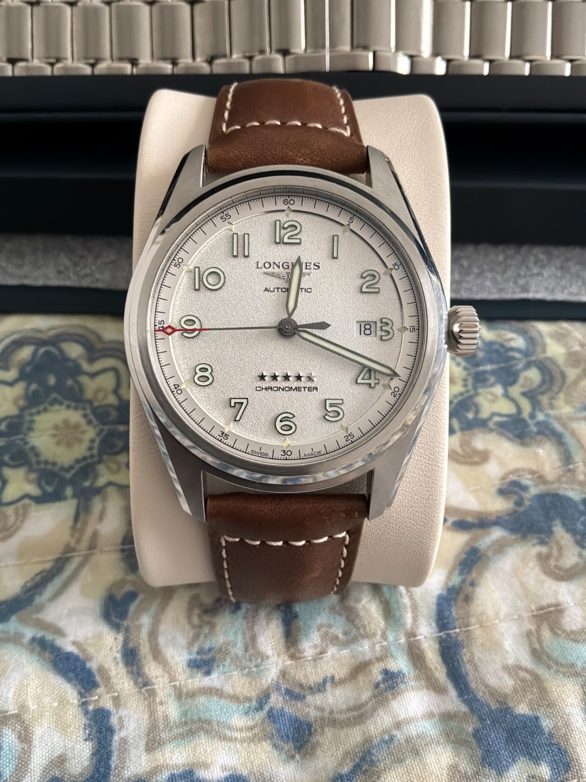 Longines Spirit L3.811.4.73.2 Near Mint Full Set COSC Steel Bracelet + Straps